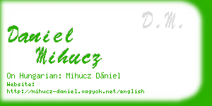 daniel mihucz business card