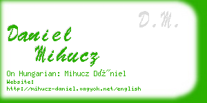 daniel mihucz business card